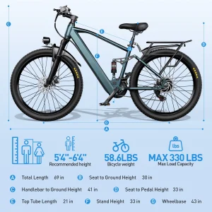 Mountain E-Bike 21 Speed
