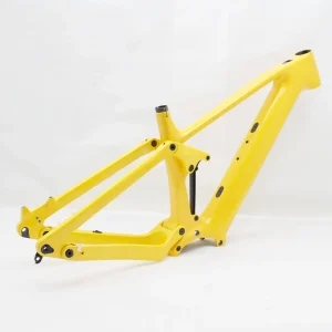Full Suspension Carbon Fiber E-bike Frame