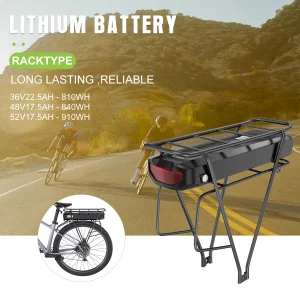 Ebike Rear Rack & Battery
