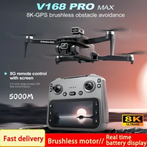 V168 Pro MAX GPS 8K Pro HD Camera 5G FPV 360° Obstacle Avoidance Quadcopter