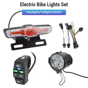Ebike Headlight, Tail Light, Turn Signals and Horn