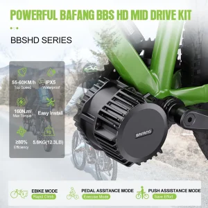 Bafang 1000W Mid Drive Motor Conversion Kit