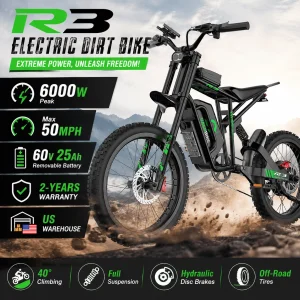 R3 6000W Electric Dirt Bike