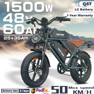 DEEPOWER QS7 eBike 1500W 60AH LG Battery