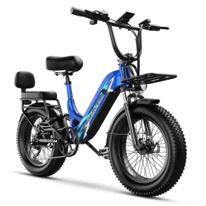 Cybervelo EK12 EK8 20" Step-Thru 1500W 80 Miles Range eBike